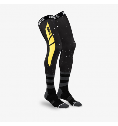 SOSETE LUNGI 100% REV Knee Brace Performance Moto Black/Yellow