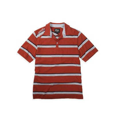 M-V-SHIRTS LOS LAGOS S/S POLO HEATHER RED