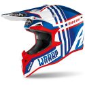 AIROH WRAAP YOUTH BROKEN BLUE/RED G