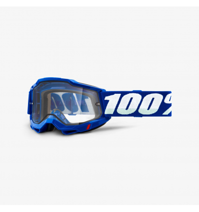 OCHELARI 100% ACCURI 2 Enduro Moto Blue Clear Dual Lens