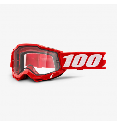 OCHELARI 100% ACCURI 2 Enduro Moto Red Clear Lens