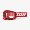 OCHELARI 100% ACCURI 2 Enduro Moto Red Clear Lens