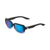 RIDELEY - Soft Tact Black / White Fade - Blue Multilayer Mirror Lens