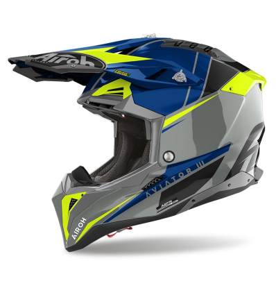 Airoh Aviator 3 Push Helmet Blue