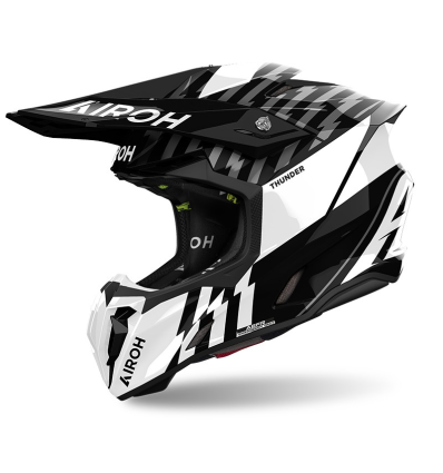 Airoh Twist 3 Thunder Helmet Black White