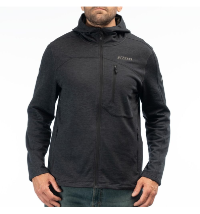 Echo Wool Fleece Hoodie Black