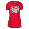 Klim Tricou Dama Script SS T Classic Red/Crystal Blue 23