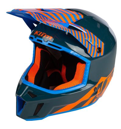 F3 Carbon Off-Road Helmet Illusion Striking Petrol