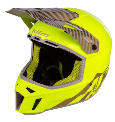 F3 Carbon Off-Road Helmet Illusion Yellow - Gold