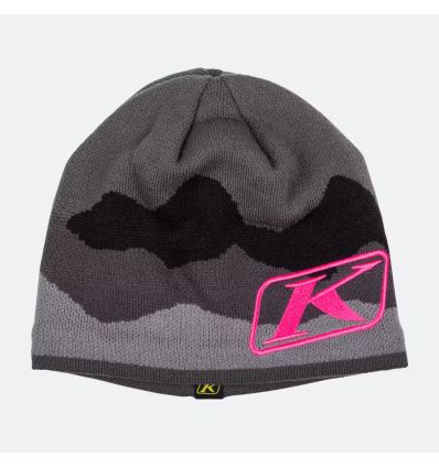 Klim Beanie Castlerock Gray - Knockout Pink