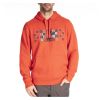 Checkered Banner Pullover Hoodie Fiery Red - Dress Blues