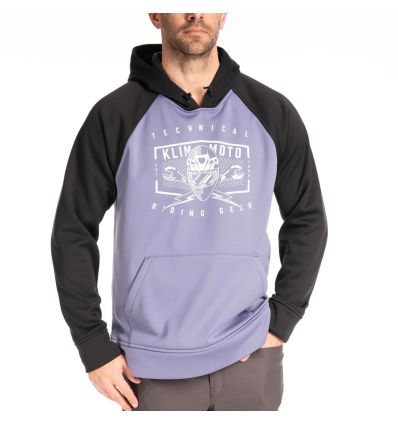 Petrol Pullover Hoodie Purple Smoke - Black