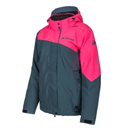 Allure Jacket Petrol - Knockout Pink