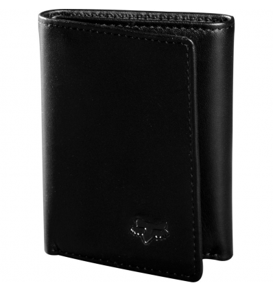TRIFOLD LEATHER WALLET [BLK]